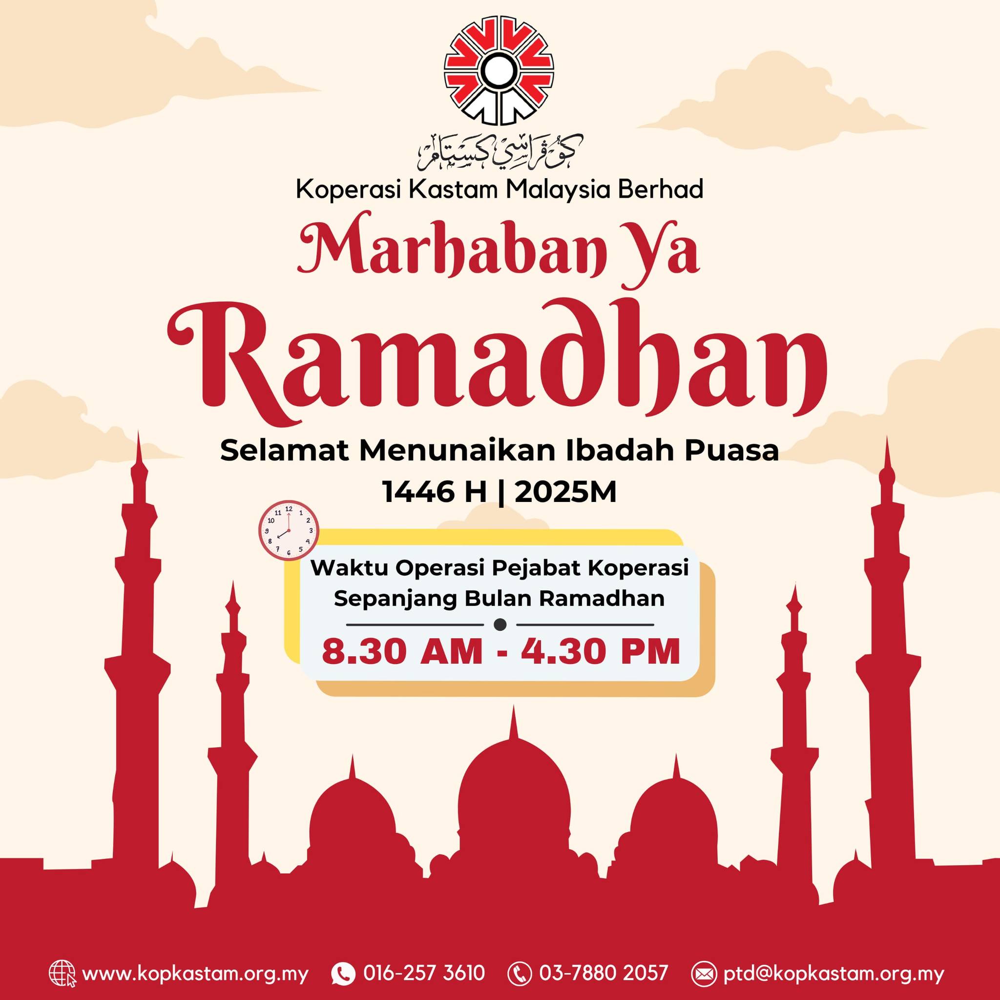 Waktu Operasi Kopkastam Dibulan Ramadhan