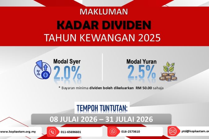 Makluman Kadar Dividen